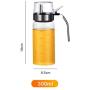 Mini Spice Jars Oil bottle glass leakproof oil pot kitchen household stainless steel storage tank