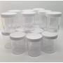4oz Empty Clear Plastic Slime Storage Favor Jars Wide-Mouth Plastic Containers with White Lids for Beauty Products, DIY Slime Making and More (22)