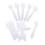 100 PCS Spatules Plastiques Jetables 3,2'' pour Maquillage, Cosmétiques, Masques avec Bouton Froissé – Spatule pour Soins du Visage, Crèmes – Idéale pour Mélanger et Prélever des Échantillons 100 PCS Spatules Plastiques Jetables 3,2'' pour Maquillage, Cosmétiques, Masques avec Bouton Froissé – Spatule pour Soins du Visage, Crèmes – Idéale pour Mélanger et Prélever des Échantillons