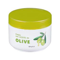 Deliplus Olive Oil Intensive Rich Moisturizing Hand and Body Cream Treatment for Dry Skin with Karite and Vitamin E 6.75 fl oz