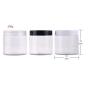 200ml 6.7 Ounce Clear Plastic Round Jars with Lid Empty Cosmetic Containers Bottle Case Pot for Storage Lotion Facial Cream Mask Ointment Tea Pill Food Sample(Pack of 3)