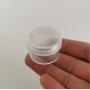 50Pcs 3G Clear Plastic Jars with Screw Lid Toiletry Travel Bottle Empty Refillable Sample Packaging Storage Case Makeup Container Holders Dispenser for Face Cream Eye Cream Scrubs Lotion