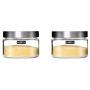 YL LY Xibi Sealed Cans Glass Bottle Kitchen Grains Moisture Storage Storage Jar Food Transparent Cans 2 Piece Set 0.5Lx2