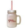Maroon Old Fisherman Never Die They Just Smell That Way Frosted Glass Mason Jar With Straw