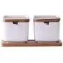 Spice jar set,Spice storage containers Small spice jars Ceramic spice jar Kitchen containers Ceramic spice jars with lid and spoon-B