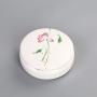 Mini Box Multi Function Ceramic Storage Jar Chinese Tea Canister Powder Cream Box Beauty Jewelry Box Small Things Storage Jars,Hetangyu 8.8X3.2Cm
