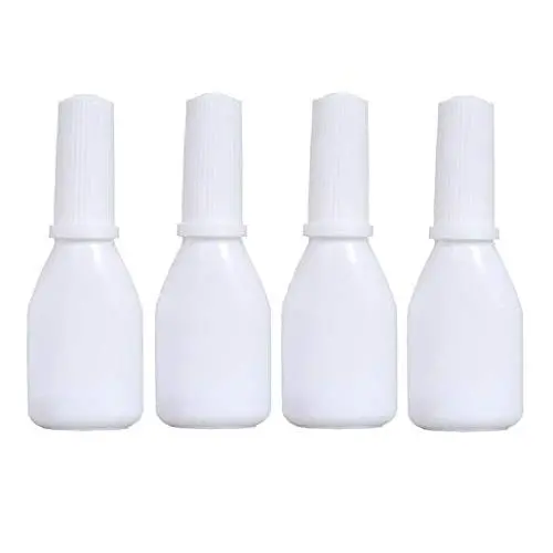 6PCS 10ml/0.34oz Plastic Refilalble Portable White Nasal Spray Bottles for Powders(Not for Liquid)- Powder Sprayer Storage Container for Using(Bottle+Inne