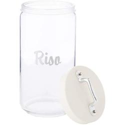 Italo Ottinetti Glass Storage Jars with Hermetic Lid White 1.5 Litre Ri, one Size