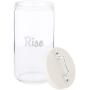 Italo Ottinetti Glass Storage Jars with Hermetic Lid White 1.5 Litre Ri, one Size