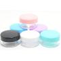 12Pcs Clear Plastic Round Jar with Pink Cap Sample Bottles Containers for Storage Food Lotion Facial Cream Mask Ointment Tea Pill Empty Refillable size 15ML