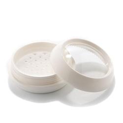 1PC 30G White ABS Plastic Empty Foundation Make-up Cosmetic Bottle Powder Puff Box Case Container With Sifter Loose Jar Pot