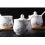 Mini Spice Jars Creative marbled seasoning jar home ceramic seasoning box