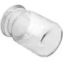 Clear Glass Herb Stash Jar with Lid 4.5 oz with Lifes a beach Logo from Smoke Promos