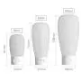 6PCS 100ml White Empty Refillable Travel Plastic With Flip Cap For Cosmetic Body Hand Lotion Shampoo Squeeze Bottle (100ml) 6PCS 100ml White Empty Refillable Travel Plastic With Flip Cap For Cosmetic Body Hand Lotion Shampoo Squeeze Bottle (100ml)
