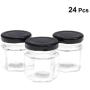 24Pcs Honey Bottle with Six Edges Seal the Jar and Seasoning Bottle Chilli Sauce Jar lemon Paste Storage Jar(As Shown)