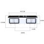 LYNNTLJ Wall Mounted Spice Racks,Detachable Kitchen Seasoning Rack,for Spice Jar and Bottle Storage, White / 44.5x17.5cm
