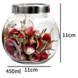 HLL Seasoning Bottle Kitchen Storage Jar, Glass Sealing Jar, Seasoning Pot, Seasoning Jar, Glass Bottle Package (8 Assembly),B