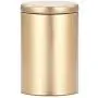 AprilDandelion Tinplate Metal Candy Coffee Tea Round Sealed Food Can Gold Color Diameter 2.6Inch Height 3.9Inch AprilDandelion Tinplate Metal Candy Coffee Tea Round Sealed Food Can Gold Color Diameter 2.6Inch Height 3.9Inch