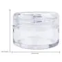 Beauticom 12 Pieces 20G/20ML Round Clear Jars with Screw Cap Lid for Beads, Gems, Glitter, Charms, Small Arts and Crafts Items - BPA Free