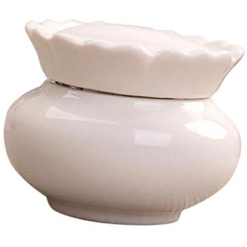 joyMerit Ceramic Storage Jar with Lids, Food Storage Canister for Serving Tea, Coffee, Spice and More - White