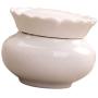 joyMerit Ceramic Storage Jar with Lids, Food Storage Canister for Serving Tea, Coffee, Spice and More - White