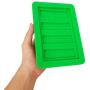 SZBS Butter Mold Large Butter Silicone Container Rectangle Butter Mold Wax Oil Container Soap Bar Storage Jar (1, Green)