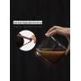 Povinmos Food Storage Jar, [Opening the Lid by Pressing ] Food Storage Jar with Airtight Seal Lid - Patened Clear Food Storage Canister for Serving Tea, Coffee, Spice and More