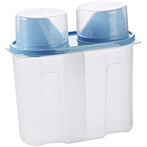 Storage Jars With Double Grid Design,Airtight Food Storage Container Can With Tilted Box Mouth,Cereal Containers For Storage With Engraved Degree,Kitchen Household,Blue-1500ML