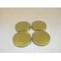 4x Wide Mouth Canning Jar Storage Single Piece Lid Top With Seal Screw On Gold