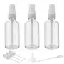 Bouteilles Vaporisatrices en Verre Clair de 2oz pour Huiles Essentielles, Petite Bouteille avec Pulvérisateur Plastique - Jeu de 3 Bouteilles Vaporisatrices en Verre Clair de 2oz pour Huiles Essentielles, Petite Bouteille avec Pulvérisateur Plastique - Jeu de 3