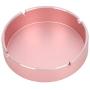 Tangxi Round Aluminum Alloy Storage Box 4.33 x 4.33 x 1.38 in Round Storage Jars Containers for Screw Battery Candy Toy Snacks Cosmetics(Rose)