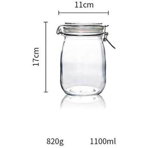 Yl Ly Glass Sealed Jar Dried Fruit Food Storage Tank With Lid Candy Bottle 500Ml 1100Ml 1800Ml 3200Ml 1100Ml