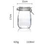 Yl Ly Glass Sealed Jar Dried Fruit Food Storage Tank With Lid Candy Bottle 500Ml 1100Ml 1800Ml 3200Ml 1100Ml