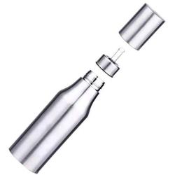 Stainless Steel Leak-proof Oil Dispenser Bottle Olive Oil Spice Jar Sauce Vinegar Cruet Bottle Dust-proof Oil Container Holder Oil Vinegar Pourer Bottle Practical Oil Pot Kitchen Storage Jar Supplies