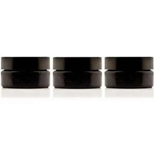 Infinity Jars 30 Ml (1 fl oz) Cosmetic Style Black Ultraviolet Glass Screw Top Jar 3-Pack Infinity Jars 30 Ml (1 fl oz) Cosmetic Style Black Ultraviolet Glass Screw Top Jar 3-Pack