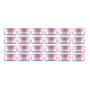 VASANA 24PCS 20g/0.68oz Empty Refill Clear Plastic Sample Cosmetic Jar Pots Eyshadow Packing Storage Container With Pink Screw Lid for Travel Make Up Cream Lotion Nails Powder Gems Beads Jewelry