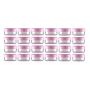 VASANA 24PCS 20g/0.68oz Empty Refill Clear Plastic Sample Cosmetic Jar Pots Eyshadow Packing Storage Container With Pink Screw Lid for Travel Make Up Cream Lotion Nails Powder Gems Beads Jewelry