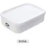 Haushalts-Mikrowellenbehälter, Kühlschrank Frisch Lebensmittel Lagerbehälter Lunch Bento Box Picknick-Lebensmittel Obst Gemüse Behälter Lagerbox (B)