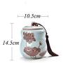 Tea Container Ceramic Sealed Cans Food Storage Jar Spice Sugar Bowl Household Tea Coffee Storage Bottles & Jars,5