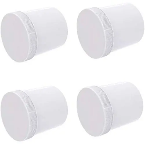Bouteilles Rondes Plates en Polypropylène (PP) Blanc, 1 Litre (32 Oz) – Jeu de 4 avec Couvercles et Liner – BPA Free – Idéal pour Cosmétiques, Aliments, Usage Multi-Utilisateurs Bouteilles Rondes Plates en Polypropylène (PP) Blanc, 1 Litre (32 Oz) – Jeu de 4 avec Couvercles et Liner – BPA Free – Idéal pour Cosmétiques, Aliments, Usage Multi-Utilisateurs
