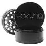 Hakuna Supply – Schwarzer Aufbewahrungsbox mit Fächern, Glasbehälter, Kapselmaschine und Auffangschale – Gravierte Bambusdeckel (Baum des Lebens)