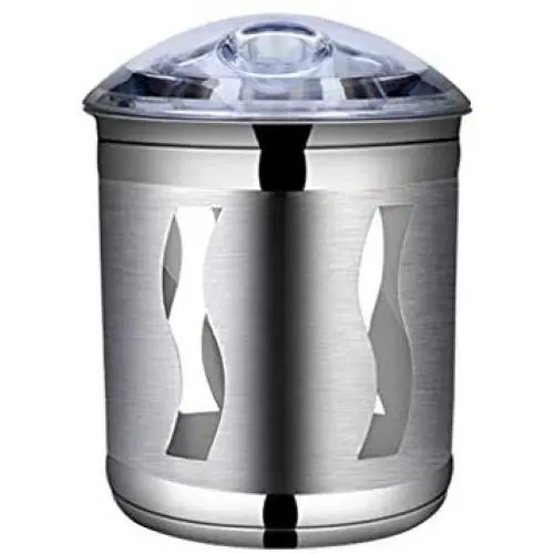 Bouteille à Café Hermétique en Acier Inoxydable, Boîtes de Rangement Alimentaire avec Couvercle Hermétique et Fenêtres Claires, Idéales pour l'Organisation de la Cuisine et du Cellier pour Thé, Biscuits, Sucre, Lait en Poudre, Argent Bouteille à Café Hermétique en Acier Inoxydable, Boîtes de Rangement Alimentaire avec Couvercle Hermétique et Fenêtres Claires, Idéales pour l'Organisation de la Cuisine et du Cellier pour Thé, Biscuits, Sucre, Lait en Poudre, Argent
