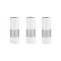 3PCS 15ml/0.5oz Empty Refillable Frosted Plastic Airless Vacuum Pump Press Bottle Portable Travel Packing Storage Cosmetic Containers Jar Holder Vial with White Cap For Cream Lotion Emulsion Essence