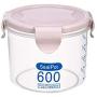 Tppyony Clear Plastic Canister Snack Tea Coffee Kitchen Storage Jar Bottle with Clip Top