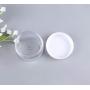 25PCS 15G/ML 0.17oz Clear Empty Refill Plastic Cosmetic Sample Packing Bottle Jar Pots Eyeshadow Makeup Eye Cream Lotion Loose Powder Holder Storage Container for Nails Gems Beads Jewelry(White Cap)