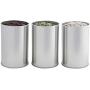 Tea Tins Canister Set with Airtight Double Lids for Loose Tea - Small Kitchen Canisters for Tea Coffee Sugar Storage, Loose Leaf Tea Tin Containers by SilverOnyx - Tea Canisters - 4 pc