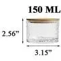Danmu 2Pcs a Set 150 ML Lead Free Glass Jars Classic Hammer Pattern Glass Storage Jars Food Storage Jars with Airtight Bamboo Lids Coffee Bean Jar Cookies Flour Sugar Candy Spice Container Danmu 2Pcs a Set 150 ML Lead Free Glass Jars Classic Hammer Pattern Glass Storage Jars Food Storage Jars with Airtight Bamboo Lids Coffee Bean Jar Cookies Flour Sugar Candy Spice Container