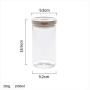 Yl Ly Cap Glass Sealing Jar Transparent Kitchen Storage Tank Glass Bottle Moisture-Proof Milk Powder Grain Food Storage Tank Large (1000Ml)