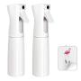 BOOMJOY Spray Bottle for Cleaning Solutions, 2 Pack 10.2 oz Empty Hair Spray, Ultra Fine Continuous Water Mister Spraying for Hair Styling, Plants Watering, Cleaning,DIY Bottles