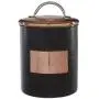 Premier Housewares Hammered Steel Storage Jar Biscuit Canister, 14x14x17cm, Black Premier Housewares Hammered Steel Storage Jar Biscuit Canister, 14x14x17cm, Black